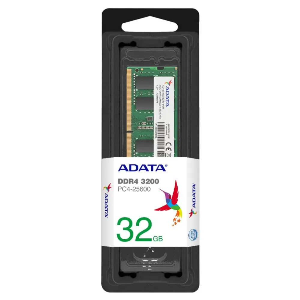 ADATA 32GB DDR4 3200MHz Laptop RAM Premier Series SO-DIMM AD4S3200732G22 | 260-Pin Memory Module