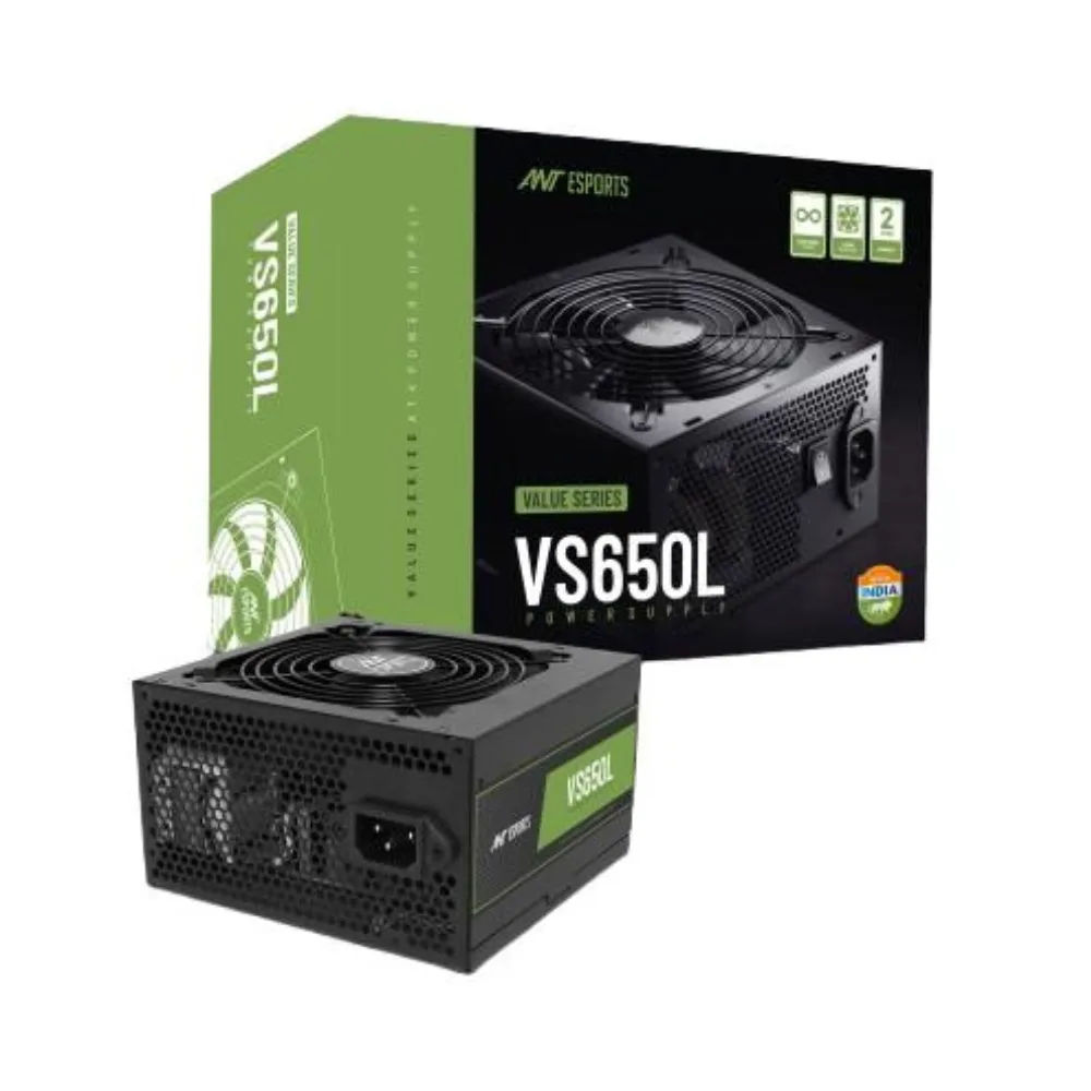 ANT ESPORTS VS650L 650W Power Supply SMPS for Gaming PC