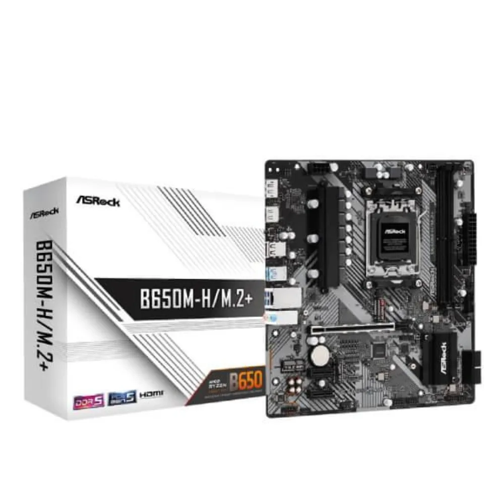 ASRock B650M-H/M.2+ Motherboard DDR5 B650 Micro-ATX Board