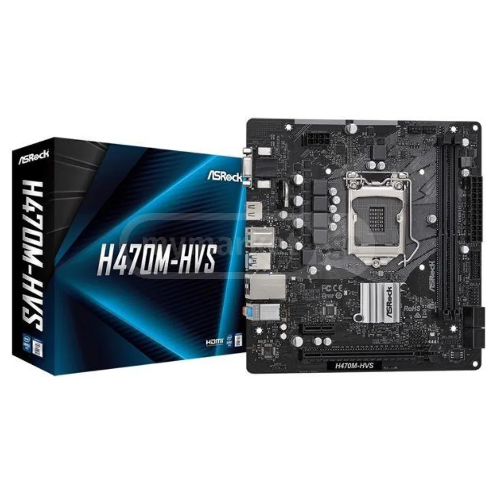ASRock H470M-HVS Motherboard Price in India | Intel H470 LGA1200 Micro-ATX DDR4