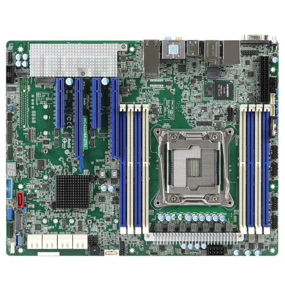 ASRock Rack WC422D8A-2T Workstation Motherboard | Intel C422 LGA3647 Xeon W-3200 Server Board
