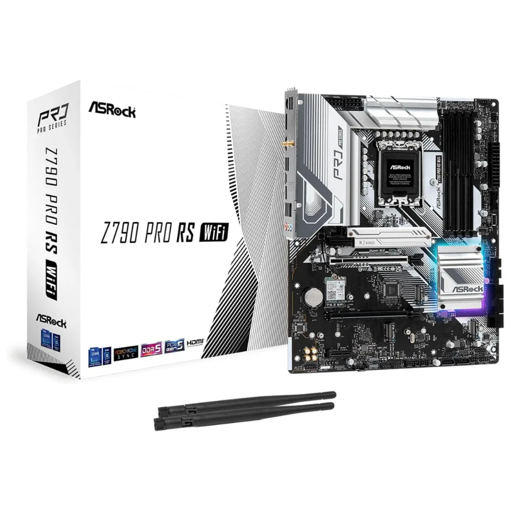 ASRock Z790 Pro RS WiFi DDR5 Motherboard | Intel Z790 | LGA1700 | WiFi 6E | PCIe 5.0