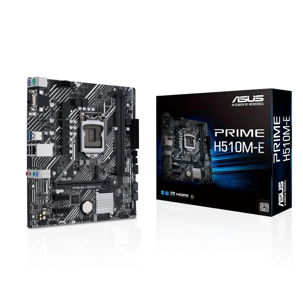 ASUS PRIME H510M-E Motherboard | Intel H510 LGA1200 Micro-ATX DDR4 Motherboard