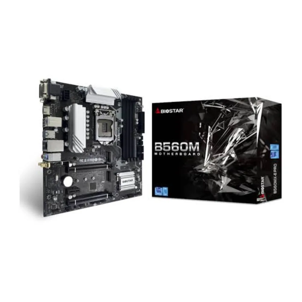 Biostar B560MX-E PRO Intel B560 LGA1200 Micro-ATX DDR4 Motherboard