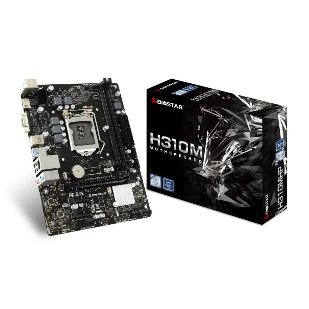 BIOSTAR H310MHP Motherboard Price in India | Intel H310 LGA1151 DDR4 Micro-ATX