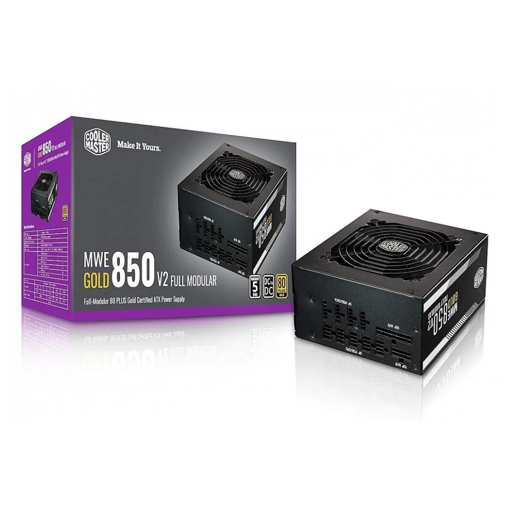 Cooler Master MWE Gold 850 V2 850W Fully Modular SMPS | 80 Plus Gold Power Supply