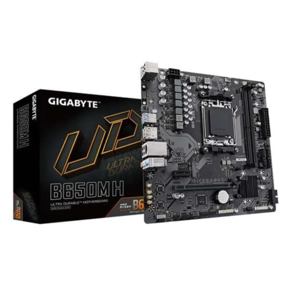 Gigabyte B650M H AM5 DDR5 Motherboard | AMD B650 Micro-ATX Board