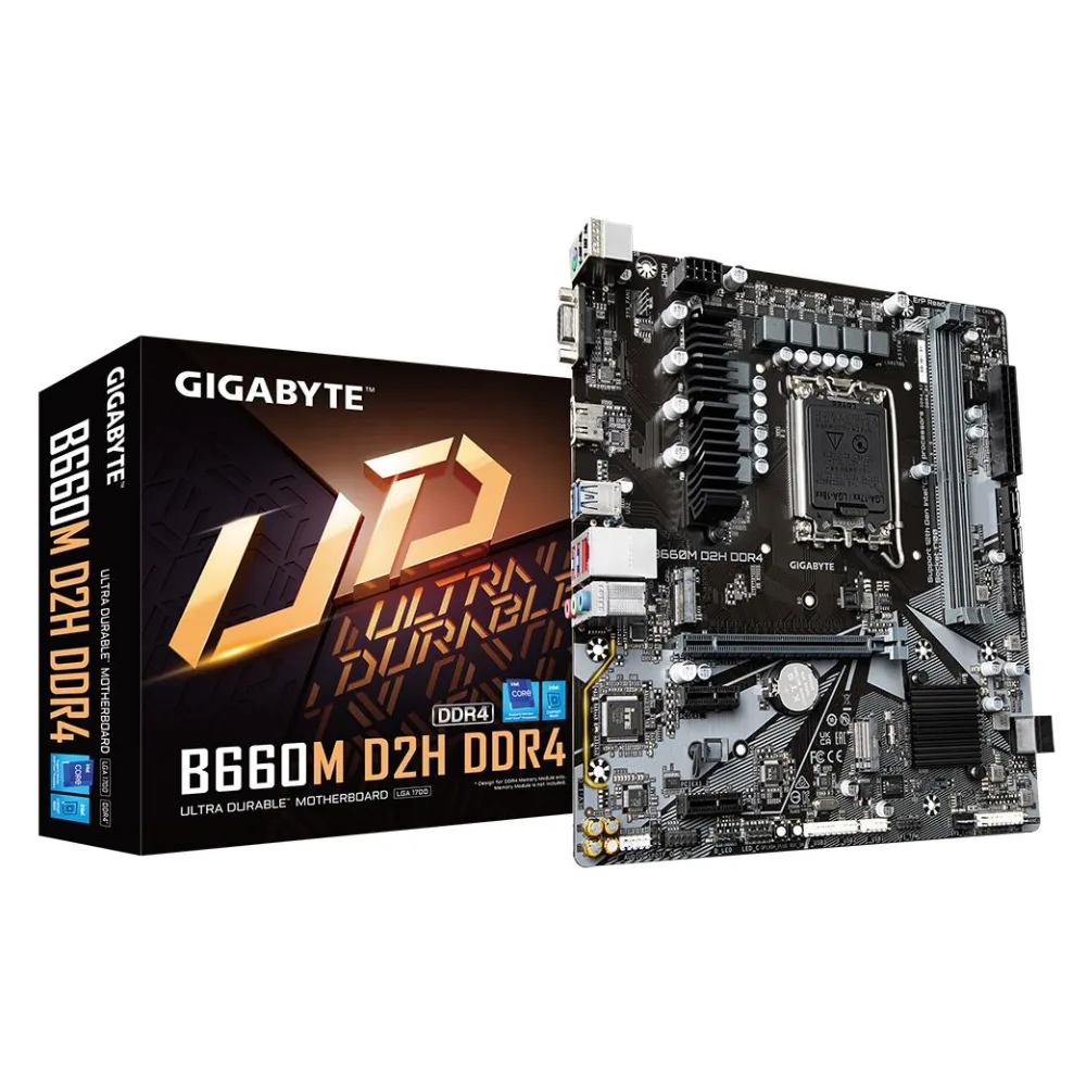 Gigabyte B660M D2H DDR4 Motherboard LGA1700 Intel B660 Micro-ATX