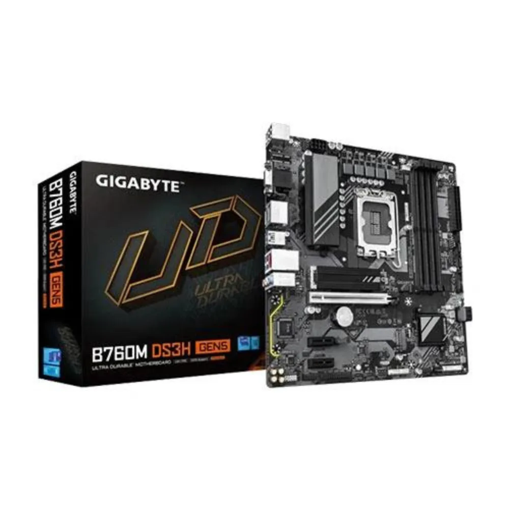 Gigabyte B760M DDR5 Motherboard | Intel B760 LGA1700 Micro-ATX 2-Slot DDR5 Board