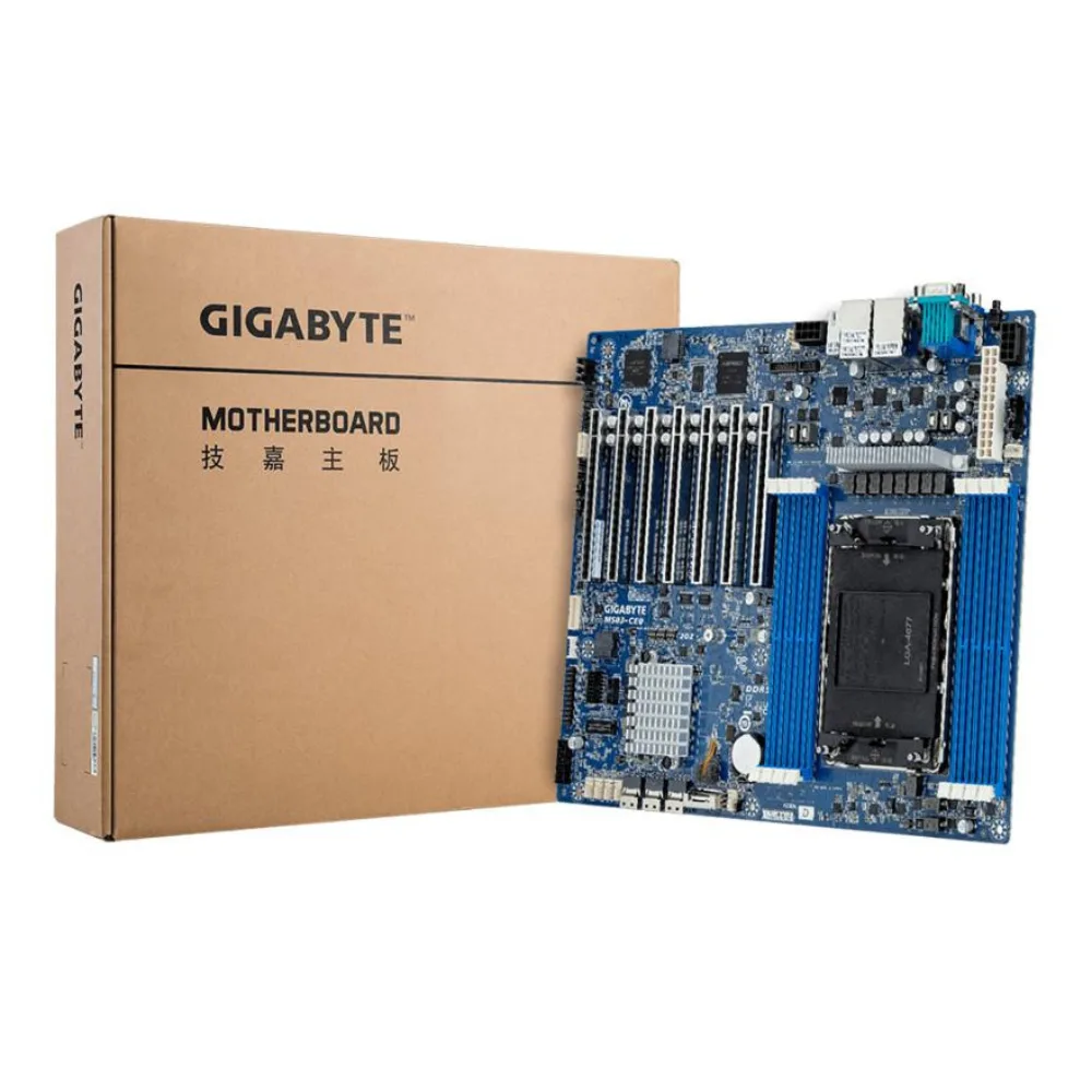 Gigabyte MS03-CE0 Server Motherboard | Intel C741 | LGA4677 | DDR5 ECC RDIMM