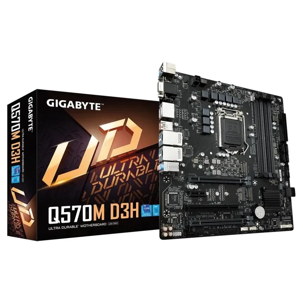 Gigabyte Q570M D3H Motherboard | Intel Q570 LGA1200 Micro-ATX DDR4 Business Motherboard
