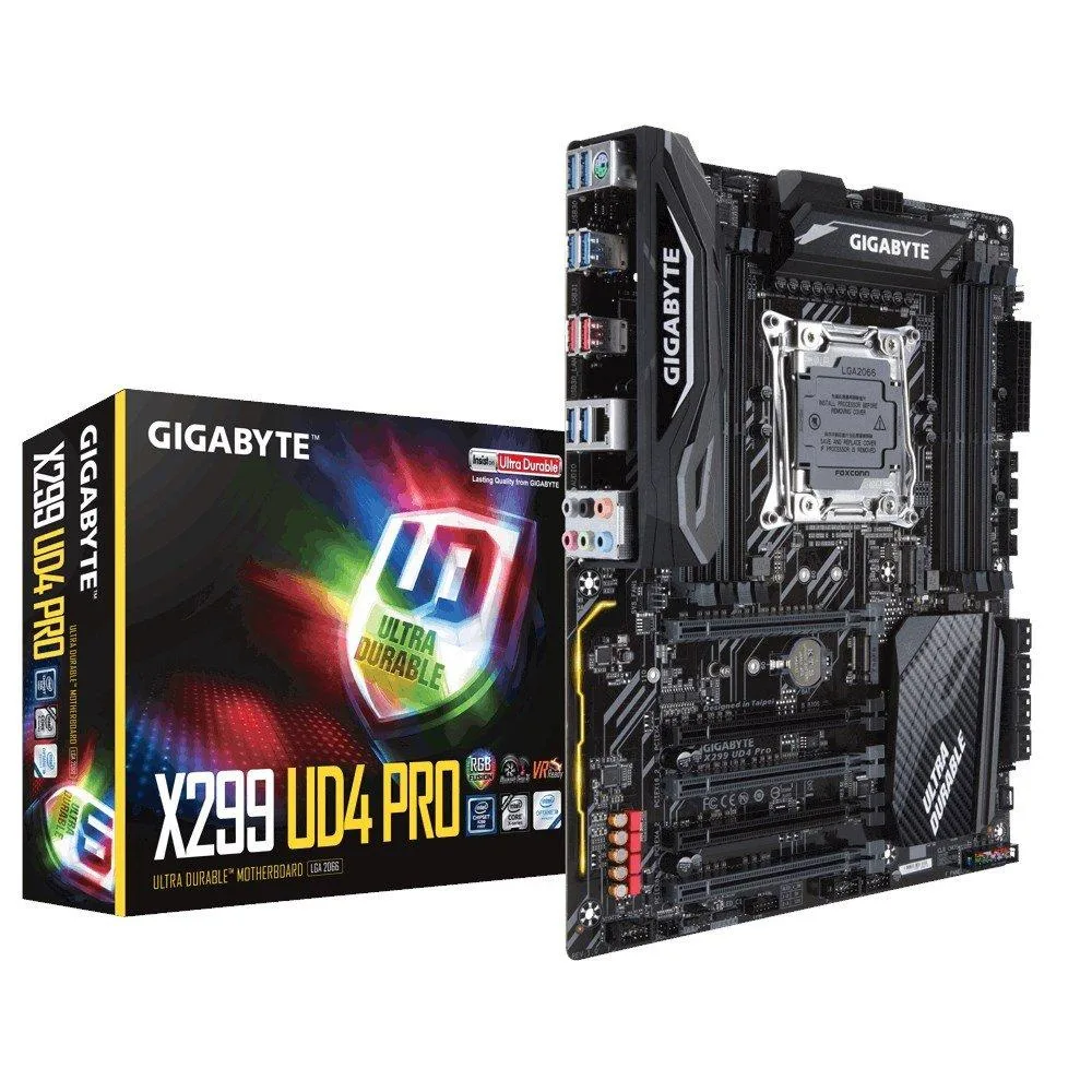 Gigabyte X299-UD4 Pro Motherboard | Intel X299 LGA2066 ATX DDR4 Workstation Board
