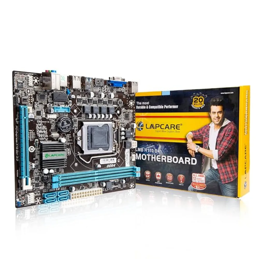 Lapcare H110 DDR4 Motherboard | Intel H110 LGA1151 Micro-ATX DDR4 Motherboard