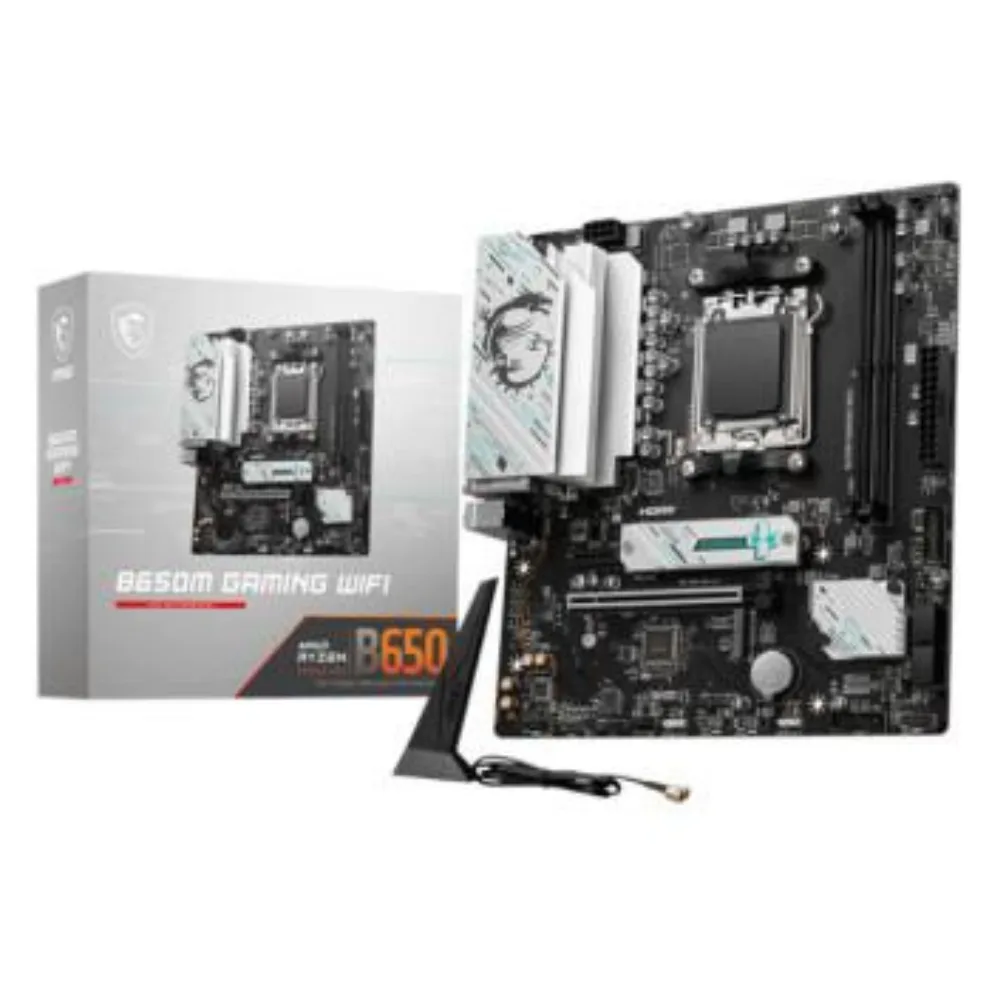 MSI B650M Gaming WiFi AM5 DDR5 Micro-ATX Motherboard with Wi-Fi 6E