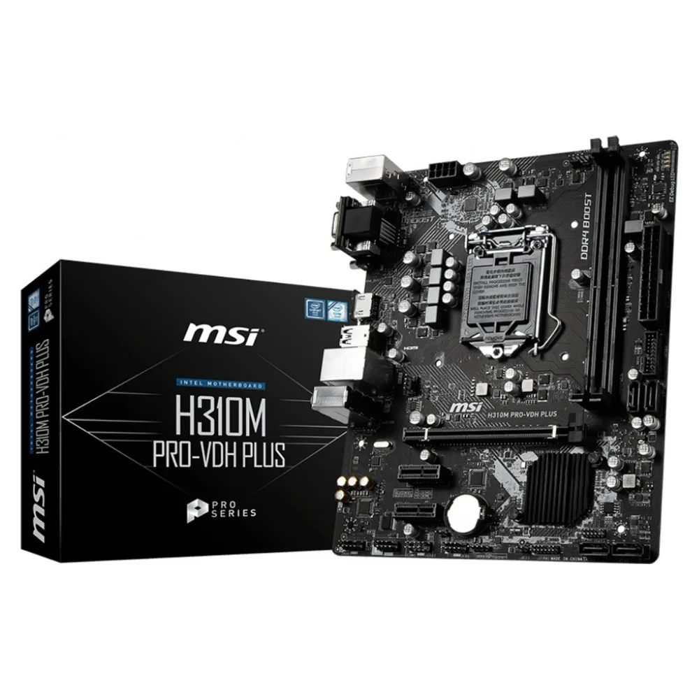 MSI H310M PRO-VDH Motherboard | Intel H310 LGA1151 Micro-ATX DDR4 Motherboard