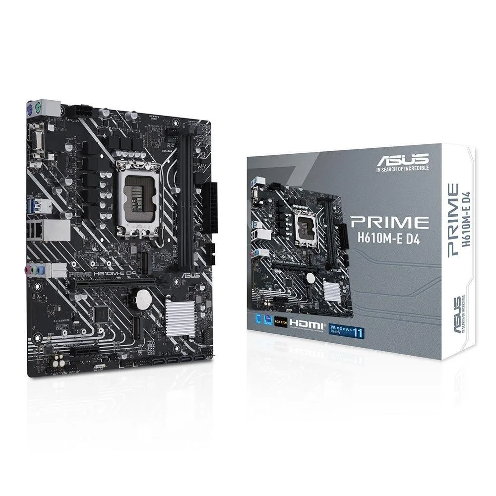 MSI PRO H610M-E DDR4 Motherboard | Intel H610 LGA1700 Micro-ATX Board