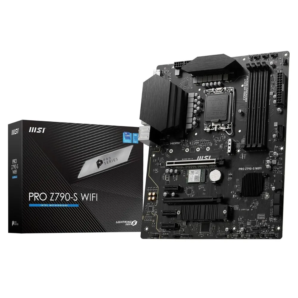 MSI PRO Z790-S WIFI DDR5 Motherboard | Intel Z790 | LGA1700 | Wi-Fi 6E ATX