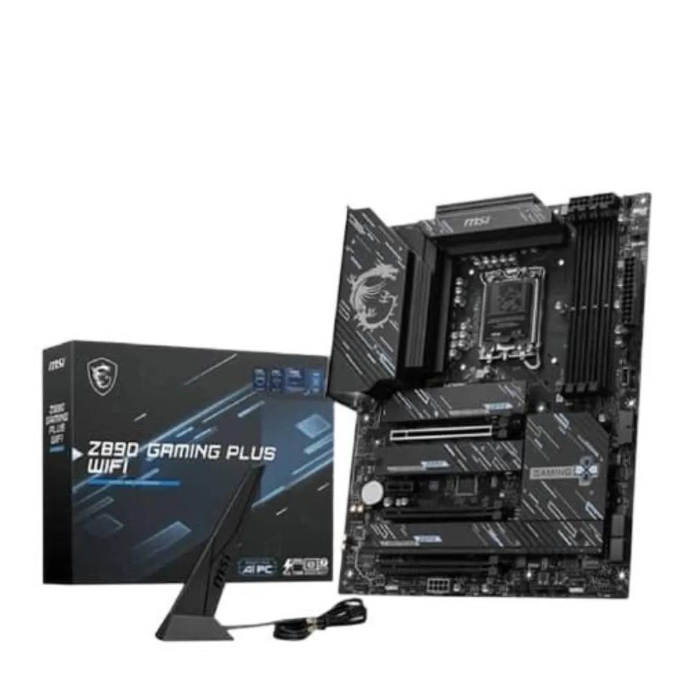 MSI Z890 GAMING PLUS WIFI DDR5 Motherboard | Intel Z890 | LGA1851 | Wi-Fi 7 ATX
