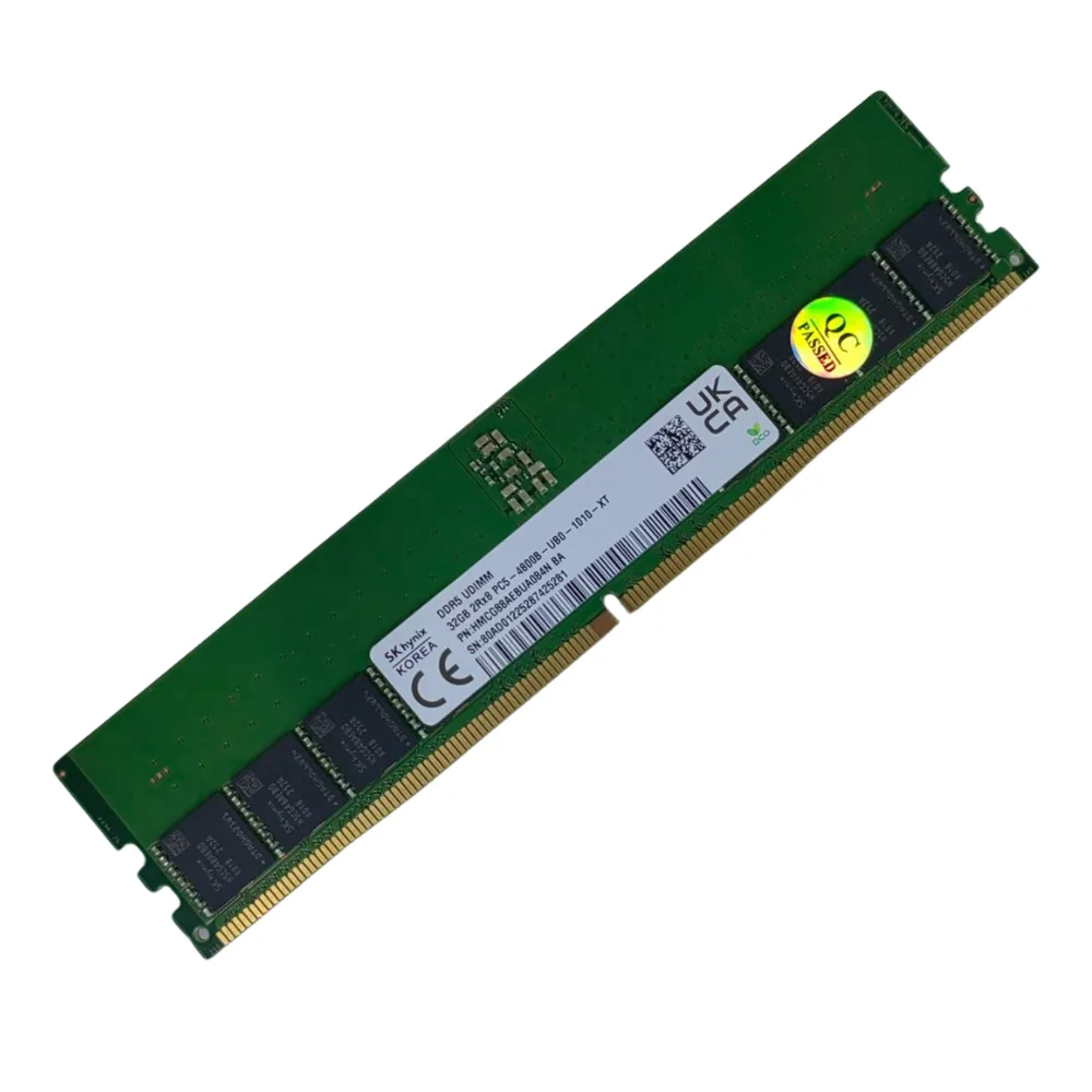 SK Hynix DDR5 32GB 4800 ECC UDIMM RAM | PC5-38400E Desktop Workstation Memory